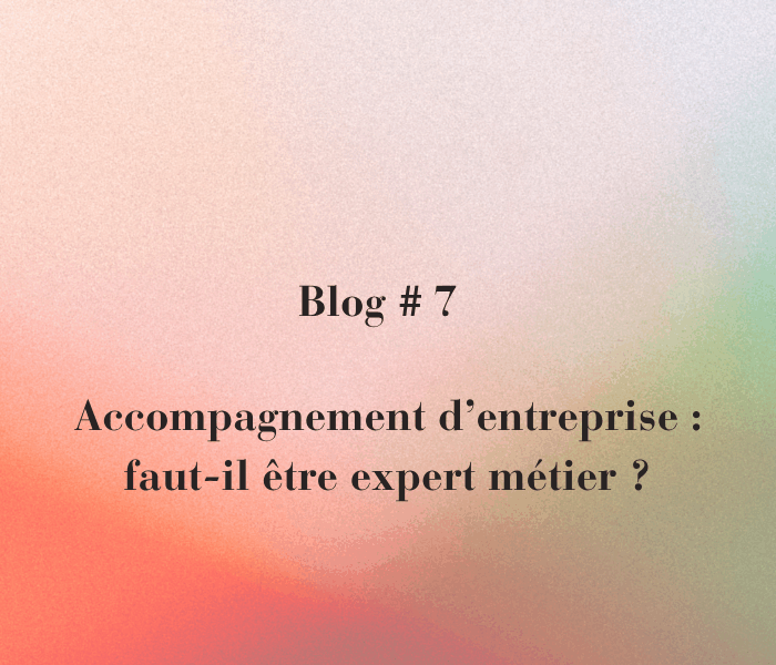 L’accompagnement en stratégie : Faut- il etre un expert métier pour bien accompagner ?