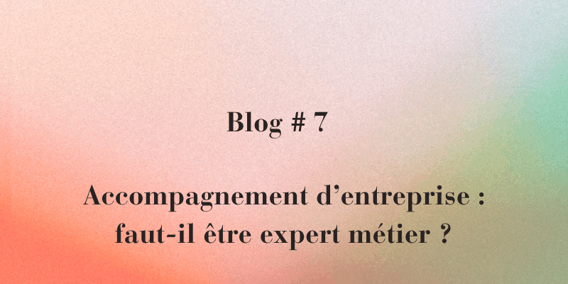 L’accompagnement en stratégie : Faut- il etre un expert métier pour bien accompagner ?