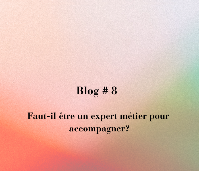 L’accompagnement en stratégie : Faut- il etre un expert métier pour bien accompagner ?