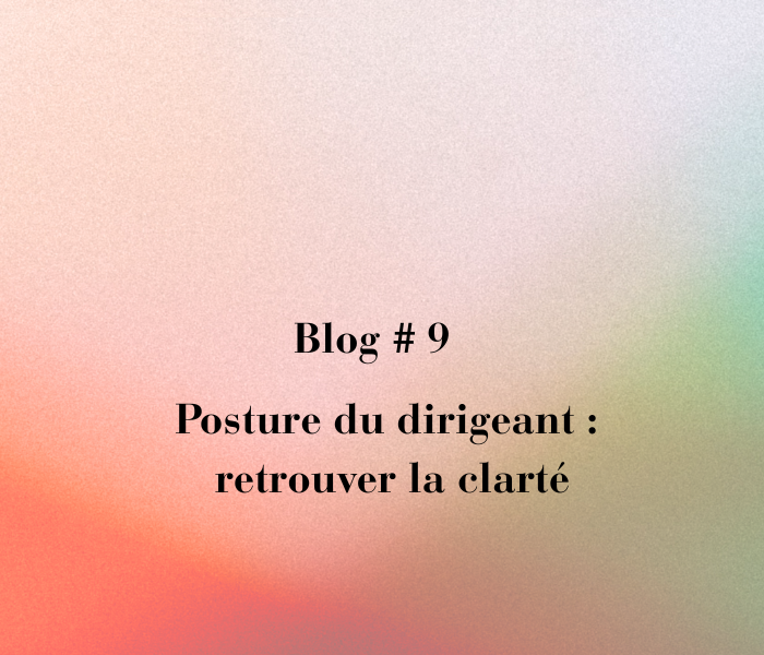 Posture du dirigeant : retrouver la clarté pour mieux décider et piloter
